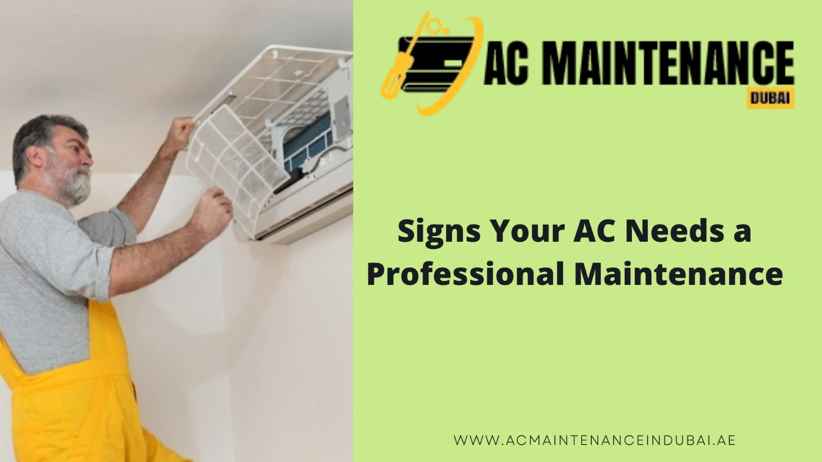 Signs Your AC Needs a Professional Maintenance