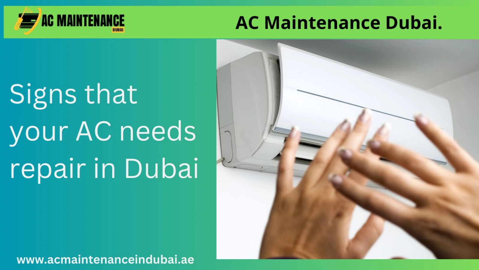 Signs that your AC needs repair in Dubai